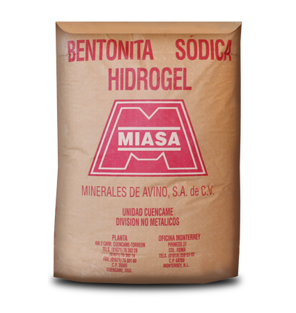 Bentonita Sódica Hidrogel GluSid 1400