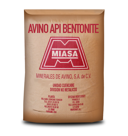 Miasa Avino Proveedores de Bentonita México