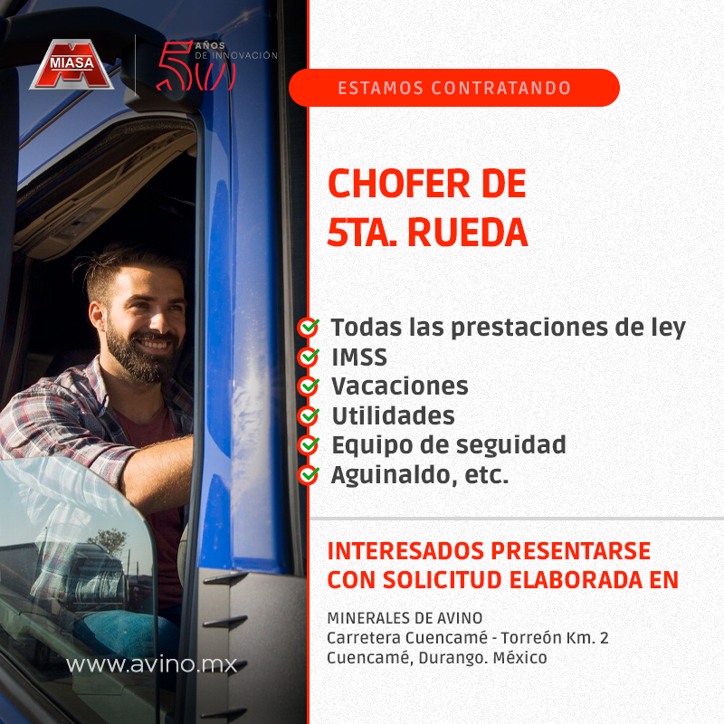 Chofer de 5ta. rueda