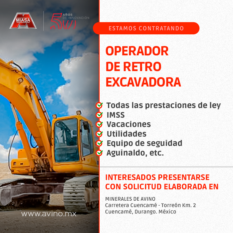 Operador de retro excavadora