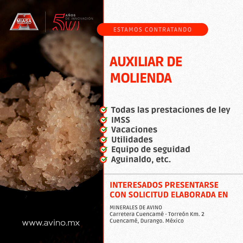 Auxiliar de molienda